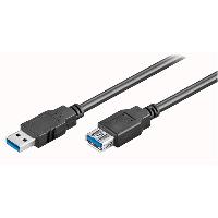 Connectique - Alimentation Rallonge USB 3.0 USB-A Male Femelle Noir 3m