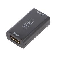 Connectique - Alimentation Repeteur HDCP HDMI femelle x2 noir Connectique - Alimentation Repeteur HDCP HDMI femelle x2 noir