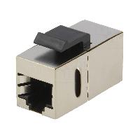 Connectique - Alimentation RJ45 femelle droit x2 Cat. 6 Keystone