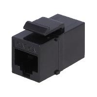 Connectique - Alimentation RJ45 femelle X2 Cat.6a - Noir