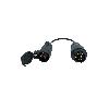 Connectique Remorque Rallonge 60Cm Pour Remorque 7 Broches Male-13 Broches Femelle
