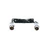 Connectique Remorque Rallonge Spirale 3 Metres Pour Remorque 7 Broches Male-7 Broches Male