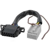 Connectiques pour changeur CD Cable Autoradio compatible avec changeur CD Quadlock 12pin vers 12pin compatible avec Audi VW 0.15m