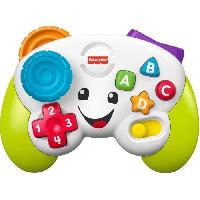 Console Educative Fisher-Price-Manette de jeu et d'apprentissage Rires et Eveil HXB63