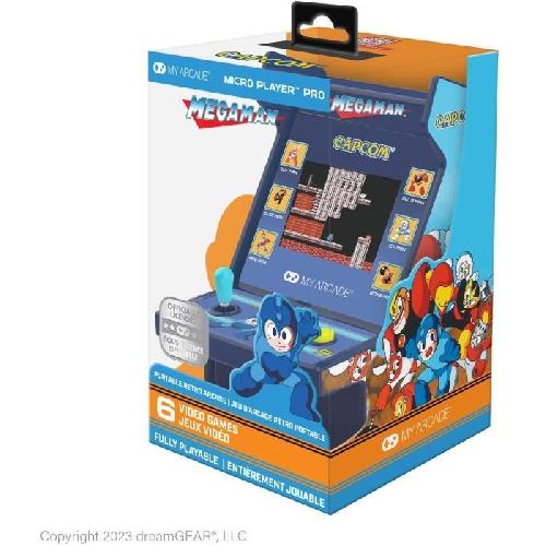 Jeu Video Console Retro Console Rétrogaming - Capcom - Micro Player PRO Mega Man - Ecran 7cm Haute Résolution - 6 jeux inclus