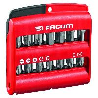 Consommable Boîte de 28 embouts série 1 High Perf' (Fente / PH / PZ / 6 pans / Torx) - FACOM - E.120PB