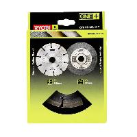 Consommable RYOBI - Kit 6 disques meuleuse diam. 115 mm - 1 disque diamant et 5 disques a tronçonner - RAK6AGD115