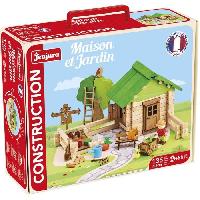 Construction - Modelisme - Maquette - Modele Reduit A Construire Jeu de Construction Maison et Jardin - JEUJURA - Bois Naturel - 135 Pieces