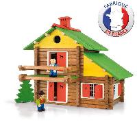 Construction - Modelisme - Maquette - Modele Reduit A Construire Jeujura - Construction en bois - Mon Chalet en Bois 175 pieces