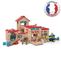 Construction - Modelisme - Maquette - Modele Reduit A Construire JEUJURA - Le Chateau Fort en bois - Jeu de construction - 300 pieces
