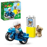 Construction - Modelisme - Maquette - Modele Reduit A Construire LEGO 10967 DUPLO La Moto De Police. Jouet Pour les Enfants de 2 Ans et Plus. Développement De La Motricité Fine