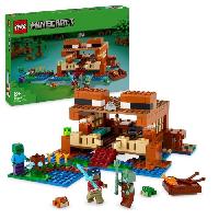 Construction - Modelisme - Maquette - Modele Reduit A Construire LEGO 21256 Minecraft La Maison de la Grenouille. Jouet avec Figurines d'Animaux. Personnages : Zombie et Explorateur