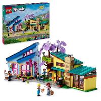 Construction - Modelisme - Maquette - Modele Reduit A Construire LEGO 42620 Friends Les Maisons Familiales d'Olly et de Paisley. Jouet de Poupee avec Figurines et Accessoires