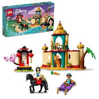 Construction - Modelisme - Maquette - Modele Reduit A Construire LEGO 43208 Disney Princess Les Aventures de Jasmine et Mulan. Jouet avec Tapis Volant. Figurine de Tigre. et Cheval. Enfants 5 Ans