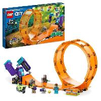 Construction - Modelisme - Maquette - Modele Reduit A Construire LEGO 60338 City Stuntz Le Looping du Chimpanzé Cogneur. Figurines de Cascadeur Stuntz. Jouet Moto de Cascade. Enfants Des 7 Ans