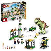Construction - Modelisme - Maquette - Modele Reduit A Construire LEGO 76944 Jurassic World L'Évasion du T. Rex. Dinosaures. Avec Voiture. Hélicoptere et Aéroport. des 4 ans