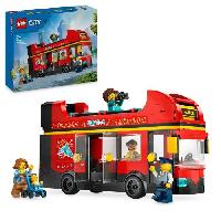 Construction - Modelisme - Maquette - Modele Reduit A Construire LEGO City 60407 Le bus rouge a deux étages. bus jouet. véhicule pour enfants des 7 ans