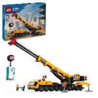 Construction - Modelisme - Maquette - Modele Reduit A Construire LEGO City 60409 La grue de chantier mobile jaune. set de construction cadeau pour enfants