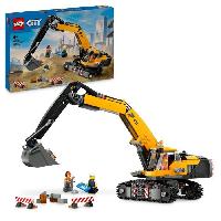 Construction - Modelisme - Maquette - Modele Reduit A Construire LEGO City 60420 La pelleteuse de chantier jaune. jouet pour enfant a partir de 8 ans