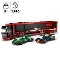 Construction - Modelisme - Maquette - Modele Reduit A Construire LEGO City 60445 Camion de F1 avec voitures de F1 RB20 et AMR24 - Jeu pour garçon des 8 ans