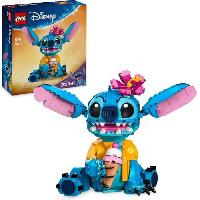 Construction - Modelisme - Maquette - Modele Reduit A Construire LEGO - Disney 43249 Stitch. Jeu de Construction pour Enfants. Cornet de Glace et Figurine