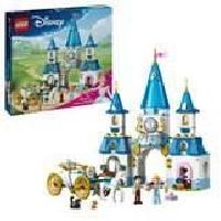 Construction - Modelisme - Maquette - Modele Reduit A Construire LEGO - Disney Princess 43275 Le chateau de Cendrillon et la caleche - Jeu de role 6 ans