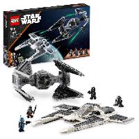 Construction - Modelisme - Maquette - Modele Reduit A Construire LEGO Star Wars 75348 Le Chasseur Fang Mandalorien Contre le TIE Interceptor. Jouet de Vaisseaux