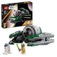Construction - Modelisme - Maquette - Modele Reduit A Construire LEGO Star Wars 75360 Le Chasseur Jedi de Yoda. Jouet The Clone Wars avec la Minifigurine Yoda et Figurine R2-D2