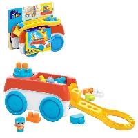 Construction - Modelisme - Maquette - Modele Reduit A Construire Mega Bloks - Tourni Wagon - jouet de construction - 1er age - 12 mois et +