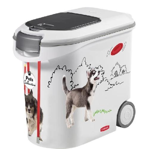 Distributeur D'aliment Conteneur a croquettes CURVER - 35L/12 kg - PETS COLLECTION - Pour chien