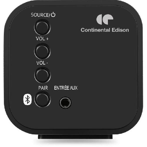 Barre De Son CONTINENTAL EDISON Barre de son + Caisson Bluetooth sans fil 2.1 - 60 watts RMS -2 x 15 watts + 30 watts- - Bluetooth -5.0- - Port H