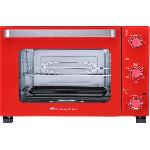 CONTINENTAL EDISON CEMF35R - Minifour électrique 35L rouge  - 1500W - Rotissoire. Convection naturelle