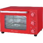 Mini-four - Rotissoire CONTINENTAL EDISON CEMF35R - Minifour électrique 35L rouge  - 1500W - Rotissoire. Convection naturelle