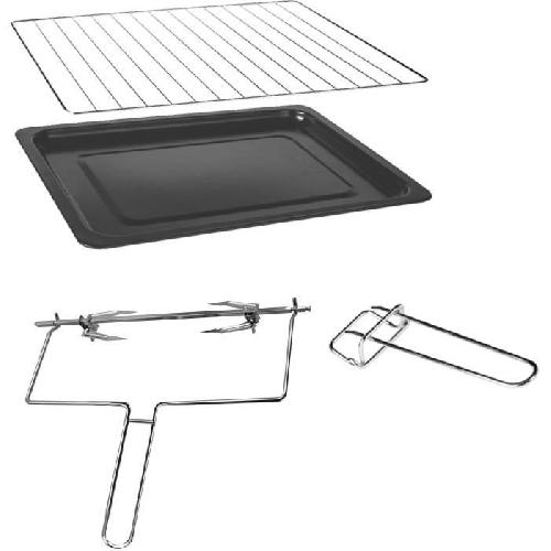 Mini-four - Rotissoire CONTINENTAL EDISON CEMF38DIG - Minifour électrique 38L noir  - 1600W - Rotissoire. Convection naturelle