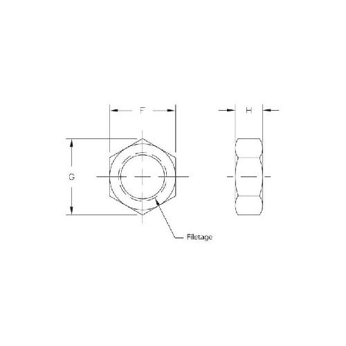 Ecrous et Vis Contre ecrou Metrique 10x150 Pas Gauche - 1 nombre