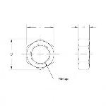 Ecrous et Vis Contre ecrou Metrique 16x200 Pas Droite - 1 nombre