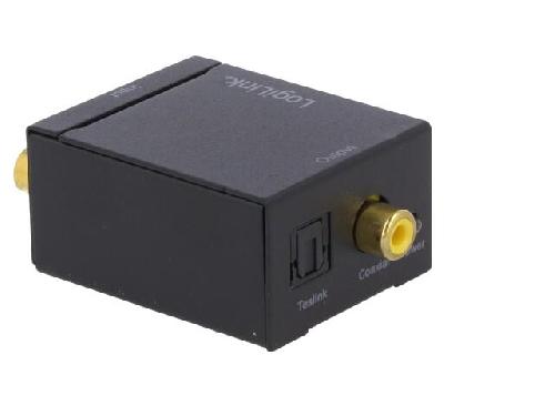 Cable - Connectique Pour Peripherique Convertisseur audio SPDIF-COAX analogique vers numerique - Noir