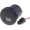 Convertisseur Auto Alimentation USB 4PIN 5V 2.1A 10W noir - fils nus