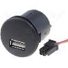 Convertisseur Auto CONVERTISSEUR 12VOLT 5 VOLT 2-1A SOCLE USB FEMMELLE A PERCER 10W