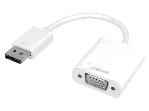 Cable - Connectique Pour Peripherique Convertisseur DisplayPort 1.2 vers VGA 15cm - Blanc