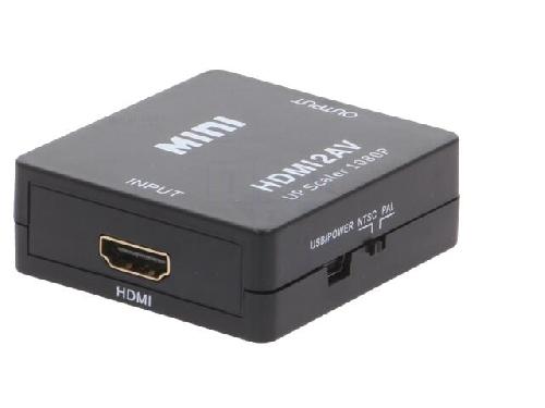 Cable - Connectique Pour Peripherique Convertisseur HDMI vers CVBS audio stereo noir