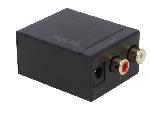 Cables RCA 2 Canaux Convertisseur numerique-analogue RCA femelle x2 - Noir