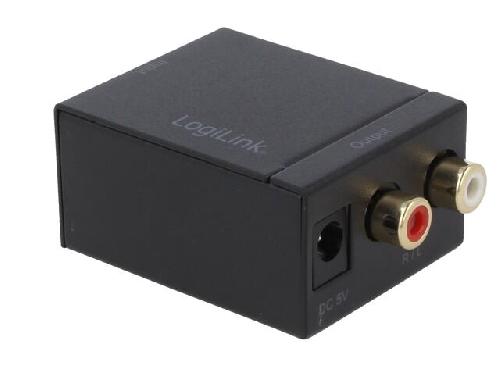 Cables RCA 2 Canaux Convertisseur numerique-analogue RCA femelle x2 - Noir