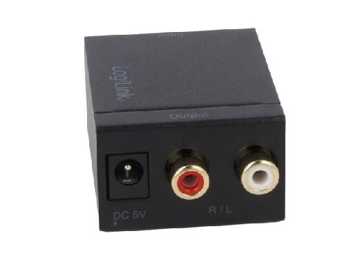 Cables RCA 2 Canaux Convertisseur numerique-analogue RCA femelle x2 - Noir