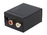 Cables RCA 2 Canaux Convertisseur numerique-analogue RCA femelle x2 - Noir