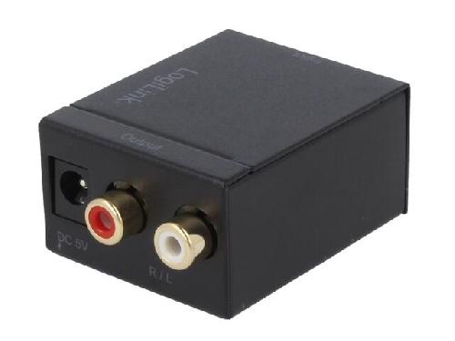 Cables RCA 2 Canaux Convertisseur numerique-analogue RCA femelle x2 - Noir