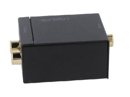 Cables RCA 2 Canaux Convertisseur numerique-analogue RCA femelle x2 - Noir