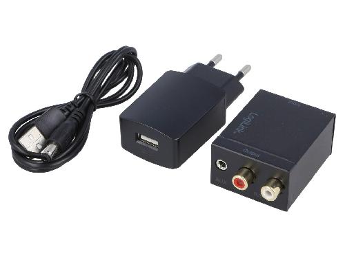 Cables RCA 2 Canaux Convertisseur numerique-analogue RCA femelle X2 - Noir