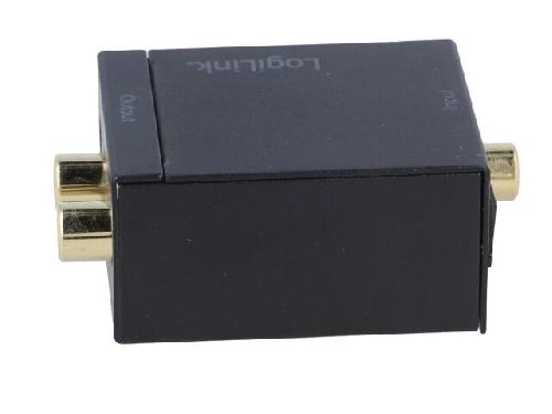 Cables RCA 2 Canaux Convertisseur numerique-analogue RCA femelle X2 - Noir