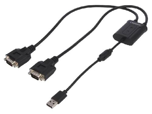 Cable - Connectique Pour Peripherique Convertisseur USB vers 2x serie